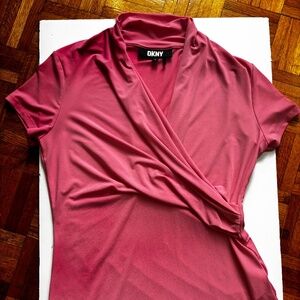 DKNY pink gross over top - wrap stylish